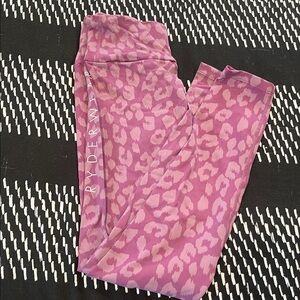 Ryderwear Fuchsia Leopard Print Leggings